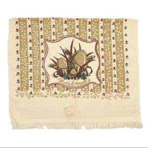 Vintage New Old Stock 70s Mushroom Hand Towel Hippie Boho NOS